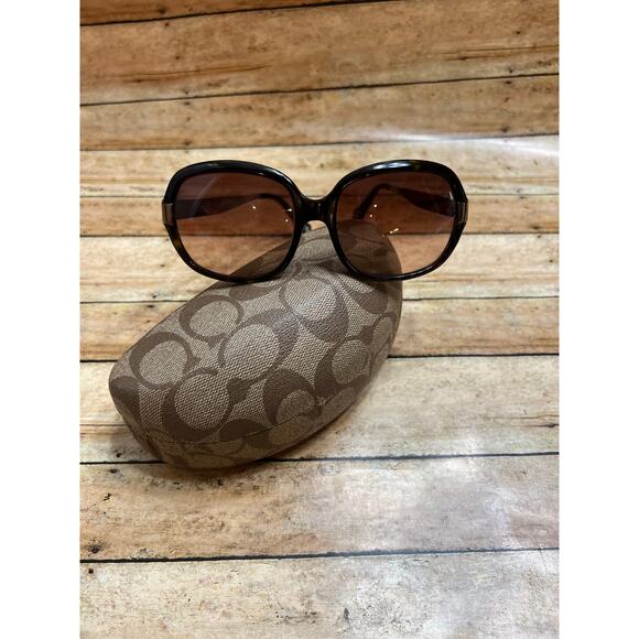 Coach Women's Trudie S816 Sunglasses Tortoise Shell with Case - Picture 1 of 10